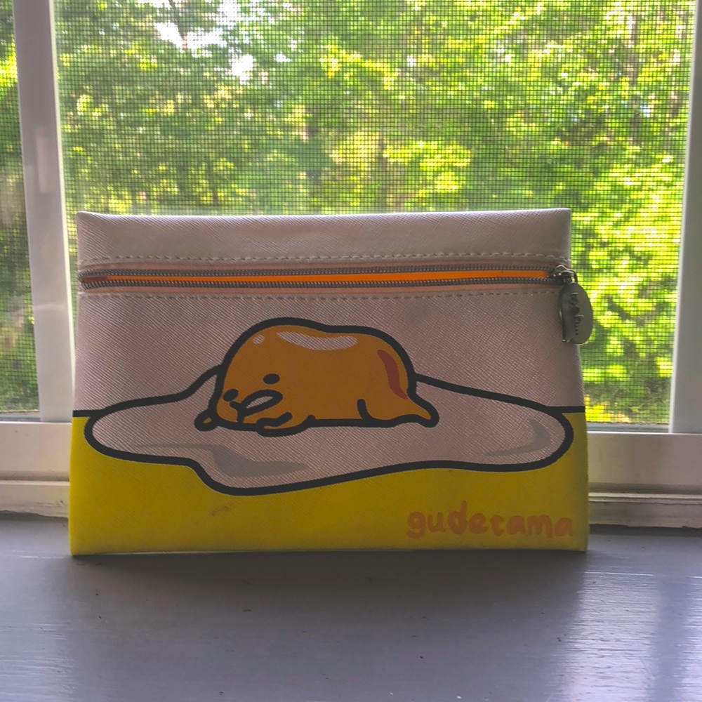 gudetama makeup bag/pencil pouch